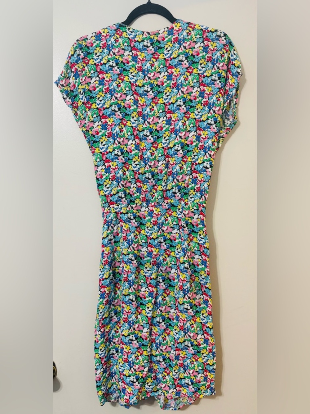 Vintage Jackie Bernard for EKLEKTIC Floral Wrap Dress Size 12 Retro - Picture 2 of 8